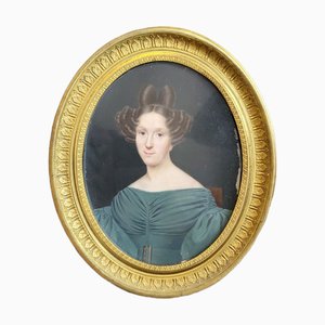 European Artist, Portrait of a Woman, 18th Century, Oil on Panel, Framed