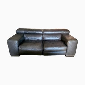 Italian Electric Leather Sofa from Natuzzi, Set of 2
