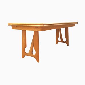 Italian Table in Light Oak by Guillerme et Chambron
