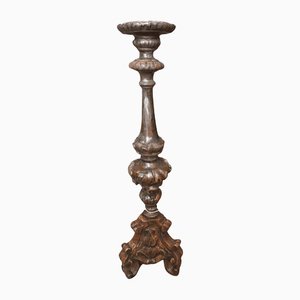 Antique Baroque Wood Candleholder