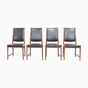 Norwegian Darby Dining Chairs by Torbjörn Afdal for Bruksbo, 1960s, Set of 4