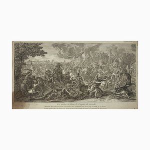 Audran Le Brun, La Vertu est Digne de l'Empire du Monde, Engraving