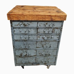 Industrial Steel Chest of Drawers Trolley