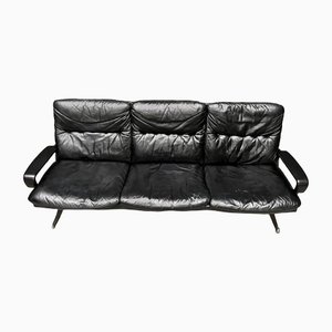 Leather Sofa by A. Vandenbeeck for Strässle, 1960s