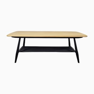 Coffee Table with Black Legs in the style of Lucian Ercolani for Ercol, 1970s