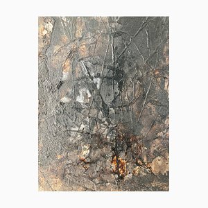 Lea Ezekielle, Les arbres cachaient la lumiere, 21st Century, Acrylic on Canvas