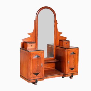 Colonial Amsterdam School Dressing Table, Indonesias, 1920s