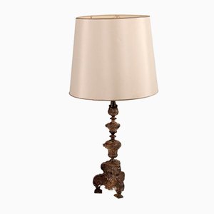 Table Lamp in Embossed & Silvered Sheet
