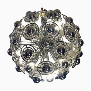 Lampe à Suspension en Chrome par Sciolari, 1970s