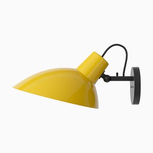 VV Cinquanta Black and Yellow Wall Lamp by Vittoriano Viganò for Astep