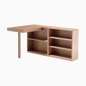 LC16 Writing Desk and Shelf in Wood by Le Corbusier for Cassina