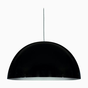 Medium Black Sonora Pendant Lamp by Vico Magistretti for Oluce