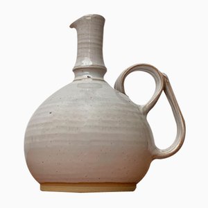 Isländische Mid-Century Karaffe Vase aus Keramik von Sigurdar Haukssonar für Handunnid Pottery Iceland, 1960er