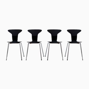 Vintage Mosquito Chairs by Arne Jacobsen for Fritz Hansen, 1967, Set of 4