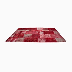 Decor Red Patchwork Area Rug