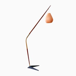 Fishing Pole Floor Lamp by Svend Aage Holm Sørensen for from Holm Sørensen & Co, Denmark, 1950s