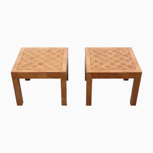 Tables d'Appoint en Damier, Italie, 1960s, Set de 2