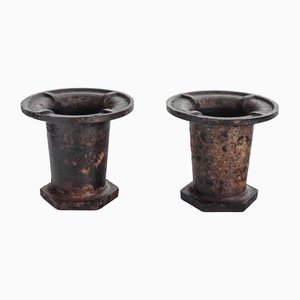 Industrial Iron Coladed Molds, France, 1940s, Set of 2