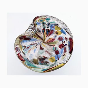 Cenicero o vide-poche vintage de cristal de Murano atribuido a Giulio Radi para Avem