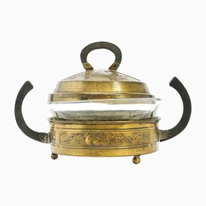 Brass Sugar Bowl from Kummer, Poland, 1920s