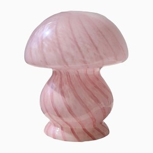 Lámpara de mesa vintage en forma de hongo de cristal de Murano