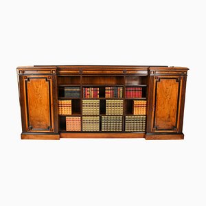 19th Century William IV Low Breakfront Bookcase Sideboard