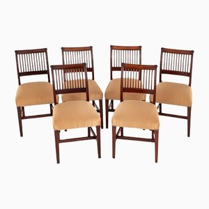 Regency Dining Chairs in Mahogany, Set of 6