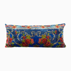 Turkish Blue Floral Cushion Cover
