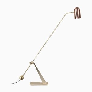 Stasis Floor Lamp in Brass and Copper by Bert Frank