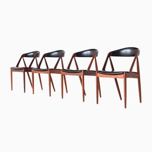 Model 31 Dining Chairs by Kai Kristiansen for Schou Andersen, Denmark, 1956, Set of 4