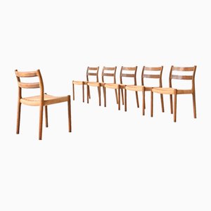 Oak Model 84 Dining Chairs by Niels Otto (N. O.) Møller for J.L. Møllers, Denmark, 1960s, Set of 4