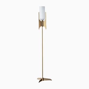 Pennon Floor Lamp in Brass by Bert Frank