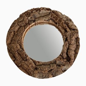 Espejo de corcho y madera