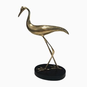 Vintage Brass Stylized Bird
