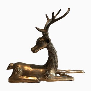 Vintage Brass Deer