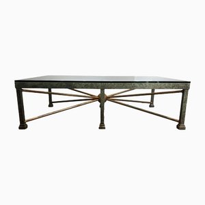 Wrought Iron and Steel Coffee Table