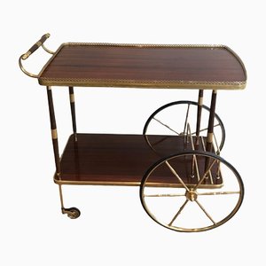 Mahogany and Brass Trolley in the style of Maison Jansen