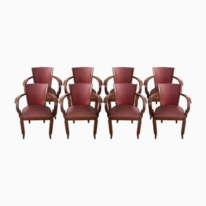 Art Deco Armchairs, Set of 8
