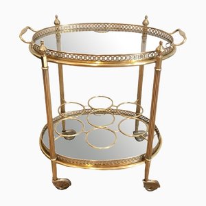 Brass Oval Table in the Style of Maison Jansen