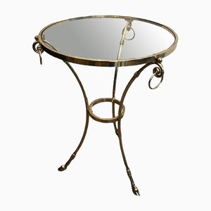 Brass Pedestal Table in the Style of Maison Jansen