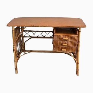 Rattan Desk Attributed to Audois Minet