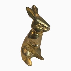 Small Brass Rabbit Sculpture, 1970s