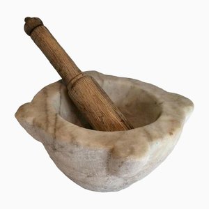 Marble Mortar and Pestle, 18th-Century, Set of 2
