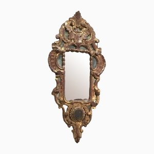 Rocaille Mirror in Gilded Wood, 18th-Century