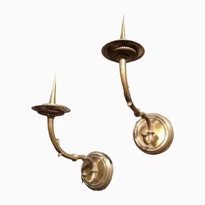 Lampade da parete in bronzo, set di 2