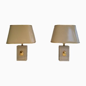 Goldene Schildkröten Lampen, 1970er, 2er Set