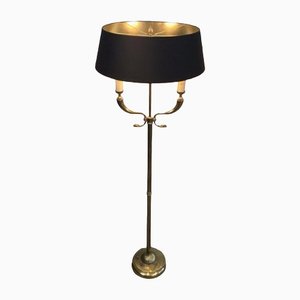 Brass Parquet Floor Lamp from Jansen House, 1940s