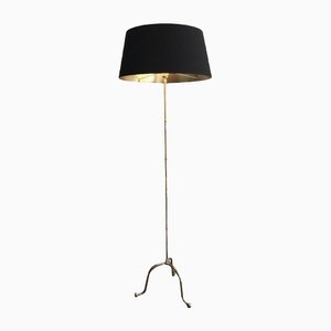 Neoclassic Brass Parquet Floor Lamp