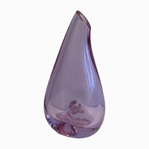 Purcked Color Piriform Glass Vase, 1970s