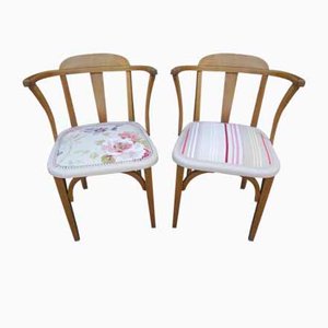 Armchairs in the Style of Baumann, 1950s, Set of 2